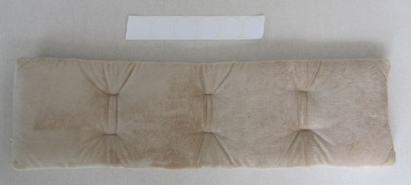 Fensterbank Auflage ca. 20 x 80 cm mit Klettpunkten Mikrofaser honig